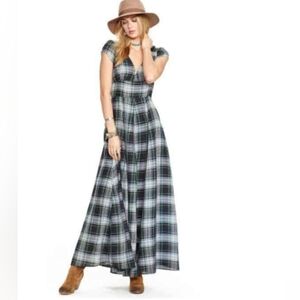 NWOT Ralph Lauren Denim & Supply Plaid Maxi Dress - Black and White